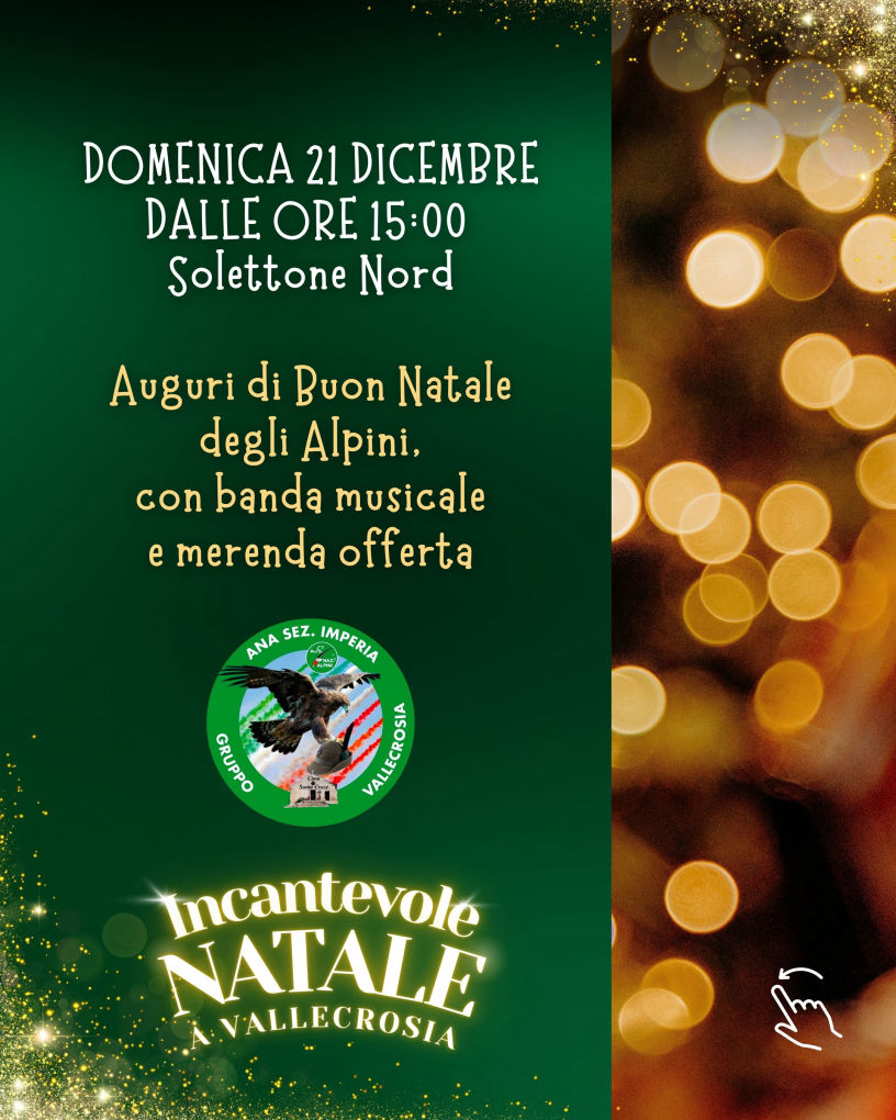 Auguri degli Alpini Vallecrosia